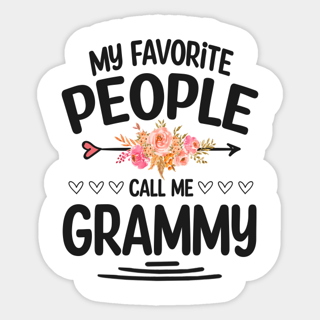 My favorite people call me grammy Sticker by Bagshaw Gravity